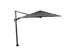 Garden Impressions Zweefparasol Hawaii 3,5 mtr Grijs, Tuin en Terras, Parasols, Nieuw, 3 tot 4 meter, Zweefparasol, Verstelbaar