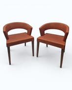 Fauteuil - Mid Century Modern (Deens Design) - Leder, Antiek en Kunst