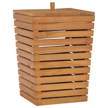 vidaXL Wasmand 30x30x45 cm massief teakhout, Verzenden, Nieuw