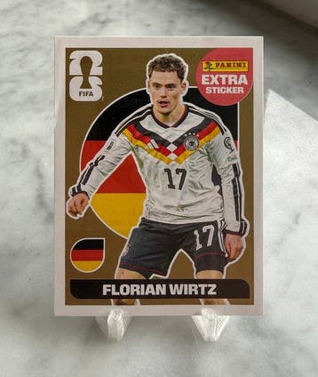 2026 Panini USA 2026 World Cup FLORIAN WIRTZ Gold Extra, Nieuw