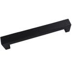 Greep Bench Recht Essen gelakt mat zwart 160 mm, Verzenden, Nieuw