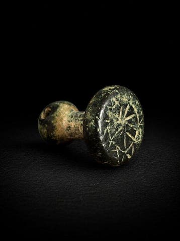 Islamitisch Brons Zegel - 2.1 cm - 10e tot 13e eeuw na, Antiek en Kunst