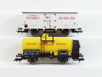 Fleischmann H0 - 5341 47K/5436B K - Modeltrein goederenwagon, Nieuw