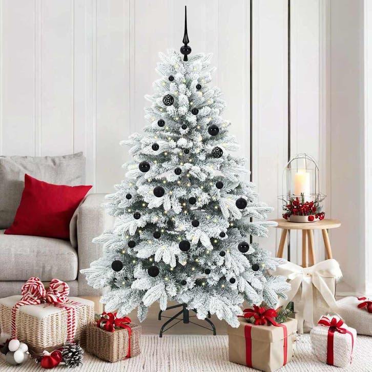 vidaXL Kunstkerstboom met 150 LED met standaard Wit 150 cm, Diversen, Kerst, Nieuw, Verzenden