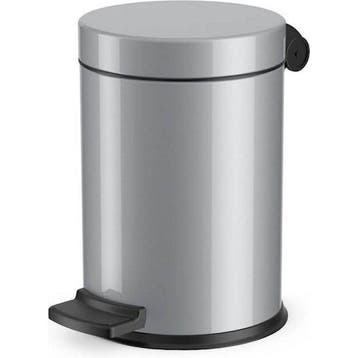 Hailo Solid S pedaalemmer 4l - zilver, Huis en Inrichting, Woonaccessoires | Prullenbakken, Verzenden, Nieuw