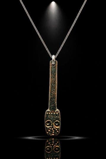 Viking periode Brons Ogen van de Slang talismanisch amulet