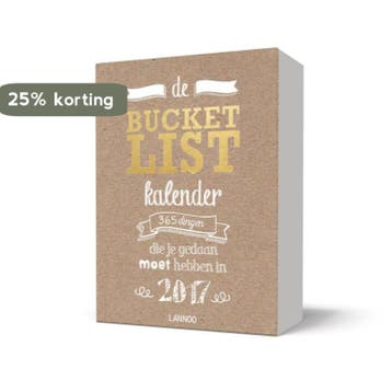 De Bucketlist kalender 2017 / Bucketlist - Elise De Rijck, Verzenden, Zo goed als nieuw, Elise De Rijck