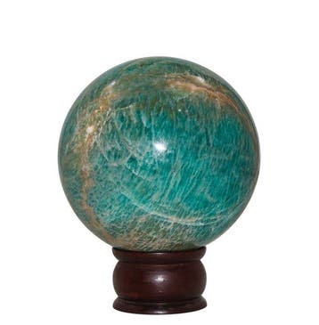 KAMR GEM Natuurlijke Amazonietbol 115 mm Massieve