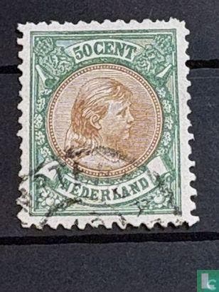 Nederland - Prinses Wilhelmina - 1896, Verzenden, Gestempeld