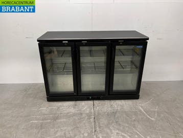 Polar Barkoeling 3 Glazen Klapdeuren 135 cm  230V Horeca, Ophalen of Verzenden, Gebruikt