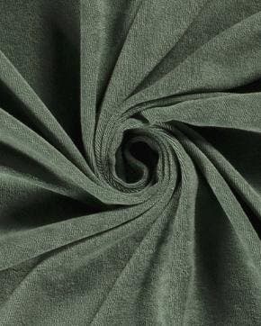 Stretch Badstof Donker Mint, Nieuw, Groen
