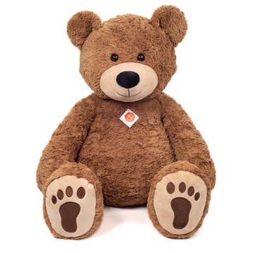 Bruno beer knuffel - pluche - bruin - 75 cm - Hermann Teddy, Verzenden, Nieuw