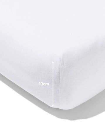HEMA Hoeslaken 70x150cm jersey wit, Verzenden, Nieuw, Wit