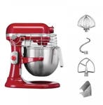 Kitchenaid professionele mixer 6,9 l rood – 5KSM7990XXEER-, Ophalen of Verzenden, Zo goed als nieuw