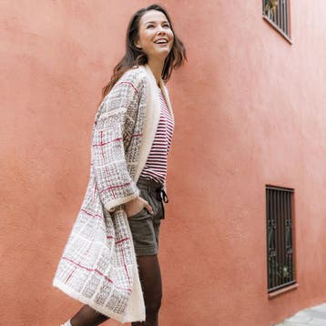 Breipatroon Lang Damesvest met ruiten van Katia Soft Gratt, Ophalen of Verzenden, Nieuw
