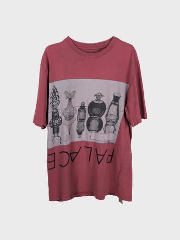 Palace Skateboards T-shirt Heren maat M Roze, Palace Skateboards, Maat 48/50 (M), Ophalen of Verzenden, Zo goed als nieuw