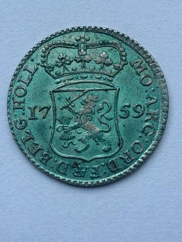 Nederland, Holland 1/4 Gulden 1759