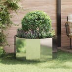 vidaXL Plantenbak Zilver 90 x 90 x 50 cm Gegalvaniseerd, Tuin en Terras, Bloembakken en Plantenbakken, Verzenden, Nieuw, Metaal