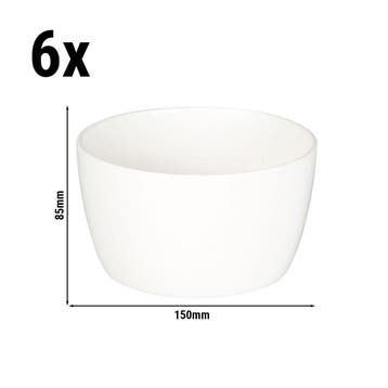 GGM Gastro | (6 stuks) Schaal - Lux - Porselein - 150ml - |, Verzenden, Nieuw, Kom(men)