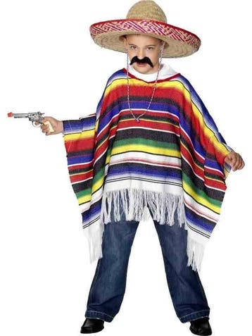 Mexicaanse poncho kind, Kleding | Dames, Ophalen of Verzenden, Nieuw