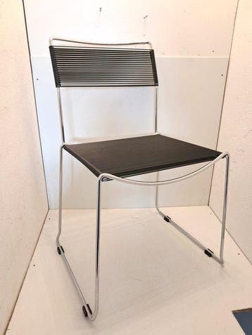 Sintesi - Stoel - Jodi - Verchroomd - Spaghetti style, Antiek en Kunst, Antiek | Meubels | Stoelen en Banken
