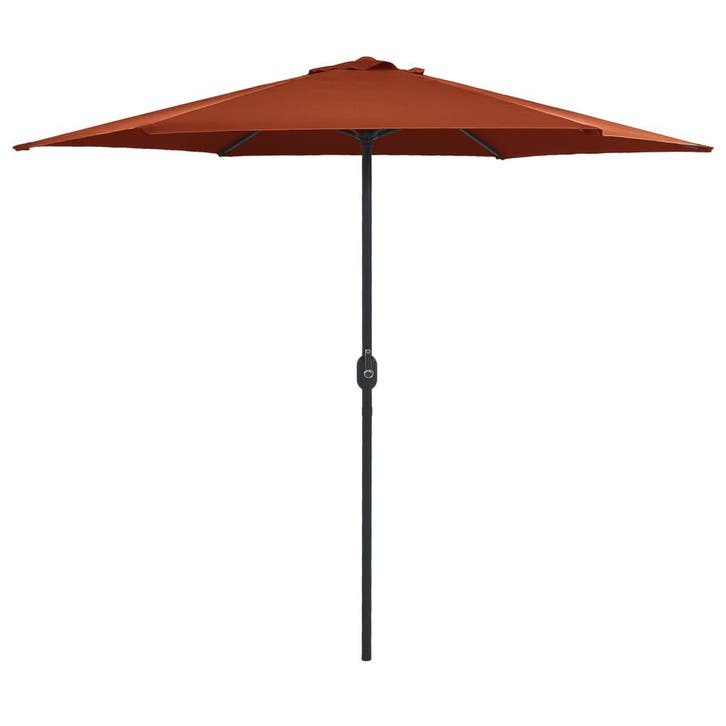 vidaXL Parasol met aluminium paal 270x246 cm, Tuin en Terras, Parasols, Nieuw, 2 tot 3 meter, Verzenden