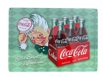 CocaCola - Uitgebreide collectie metalen wandplaten, Ophalen of Verzenden, Nieuw, Reclamebord