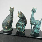 Robert Dyrcz - 3 cats - bronze (5kg), Antiek en Kunst