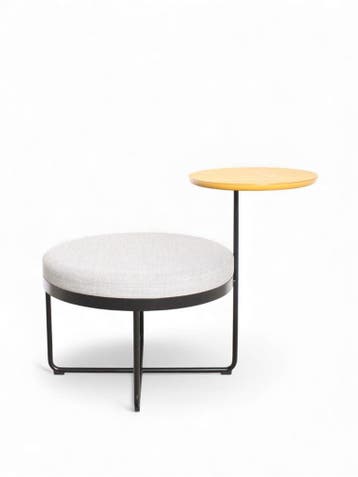 Johanson Shima poef met tafel, grijs-zwart, Overige plaatsen, Ophalen of Verzenden, Gebruikt, Tafel