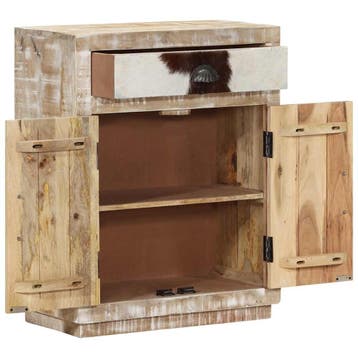 vidaXL Dressoir 60x30x75 cm massief mangohout, Huis en Inrichting, Kasten | Dressoirs, Verzenden, Nieuw, 50 tot 100 cm, 25 tot 50 cm