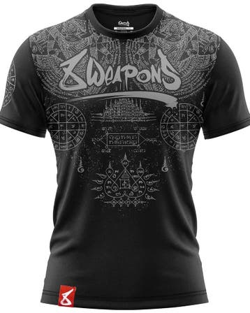 8 WEAPONS Muay Thai T-Shirt T Yantra Zwart Grijs, Ophalen of Verzenden, Nieuw