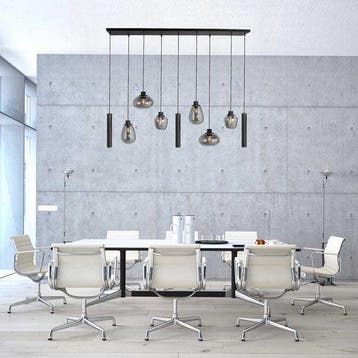 2dekans | Steinhauer - hanglamp - Reflexion - zwart - glas, Huis en Inrichting, Lampen | Hanglampen, Ophalen of Verzenden, Zo goed als nieuw
