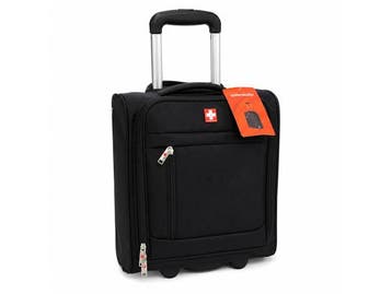 Veiling - Reiskoffer Swizz Traveller Black Zwart met Cijfers, Sieraden, Tassen en Uiterlijk, Koffers, Nieuw