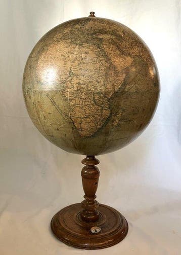 Terrestrial table globe - Ludwig Julius Heymann en Dr Henry