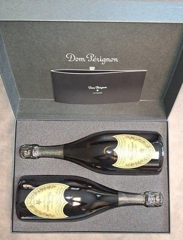 2002 Dom Pérignon - Champagne Brut - 2 Flessen (0.75 liter), Nieuw