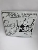 Plaque émaillée - Lémaillerie belge - Toi, Milou... - Hergé, Nieuw