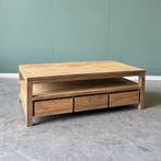 Moderne salontafel | 110x60 cm | massief hout | Voorradig |, Huis en Inrichting, 100 tot 150 cm, Teakhout, Nieuw, Modern