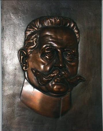 Reliefplatte aus Bronze ohne Jahr Personenmedaille Hinden..., Postzegels en Munten, Penningen en Medailles, Verzenden