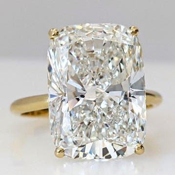 Ring - 18 karaat Geel goud - 10.23ct. tw. Diamant, Nieuw