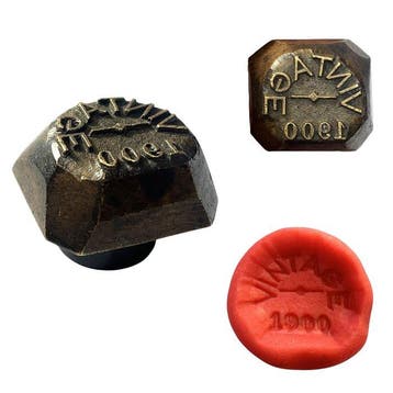 Vintage Metal Wax Seal Stamp / Signet (Circa 1900) - Zegel