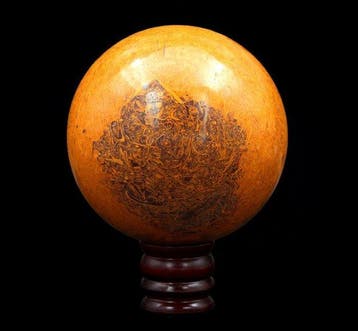 Grote 4,9 kg Calligraphy Jasper Bol - Mariam Stone - India -