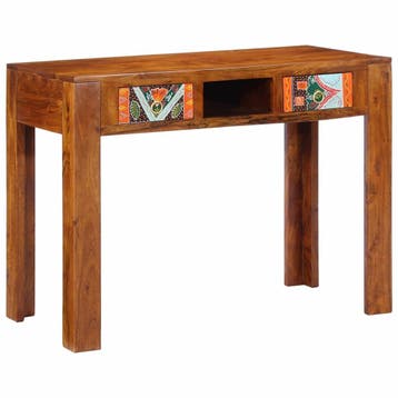 vidaXL Schrijfbureau met lade met opslag Bruin 100 x 50 x 75, Huis en Inrichting, Verzenden, Nieuw