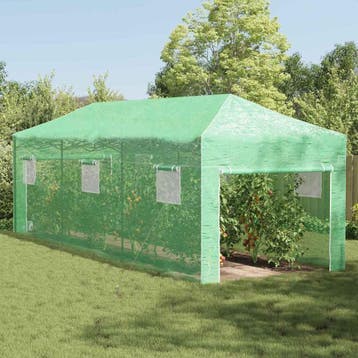vidaXL Kas met pop-up frame met dak Groen 290 x 870 x 315 cm, Verzenden, Nieuw