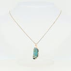 Halsketting - 14 karaat Geel goud Diamant (Natuurlijk) -, Sieraden, Tassen en Uiterlijk, Kettingen, Nieuw