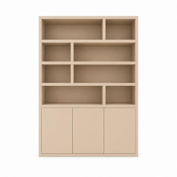 123Kast - Vakkenkast Mendoza 03 - 150x35x220H cm - 3 push to, Verzenden, Nieuw