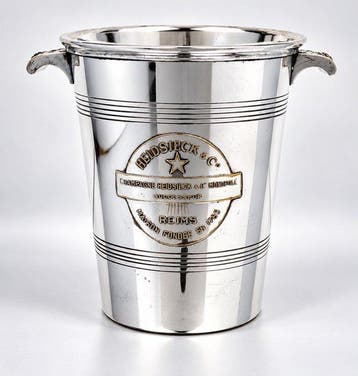 Champagne koeler - Art Deco - Verzilverd - Heidsieck & Co, Antiek en Kunst