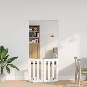 vidaXL Opvouwbaar huisdierhek 2 st Wit 100,5 x 38 x 70 cm, Verzenden, Nieuw