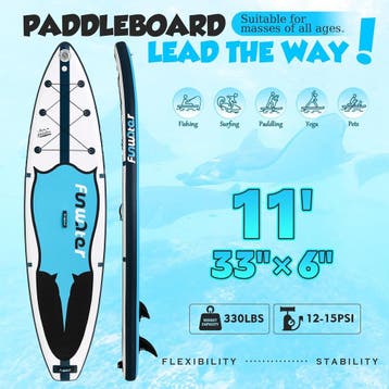 FunWater Stand Up Paddle Board Opblaasbaar Surfboard SUP Com, Verzenden, Zo goed als nieuw