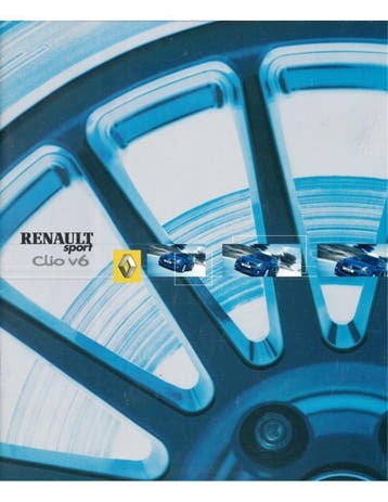 2003 RENAULT CLIO V6 BROCHURE DUITS, Nieuw, Renault, Author