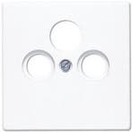 Jung LS990 inzetplaat COAX +SATELLIET alpinwit (hagelwit), Nieuw, Stopcontact